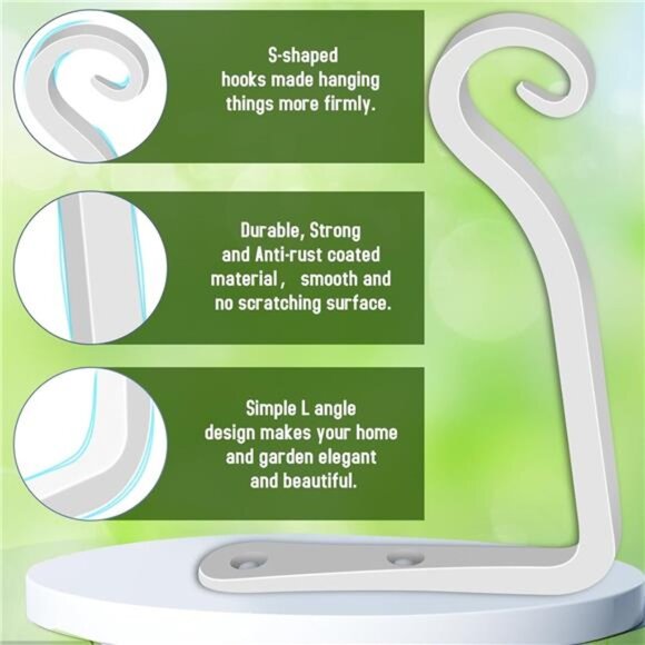 Hand-Forged Hanging Plant Bracket Iron Wall Hook for Hanging Bird - Picture 4 of 14